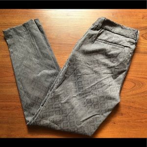 Cynthia Rowley Gray Textured Pants